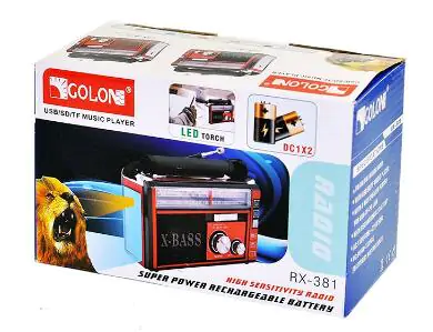 Купить оптом Приемник радио с флешкой ЮСБ GOLON RX-382 в Украине 