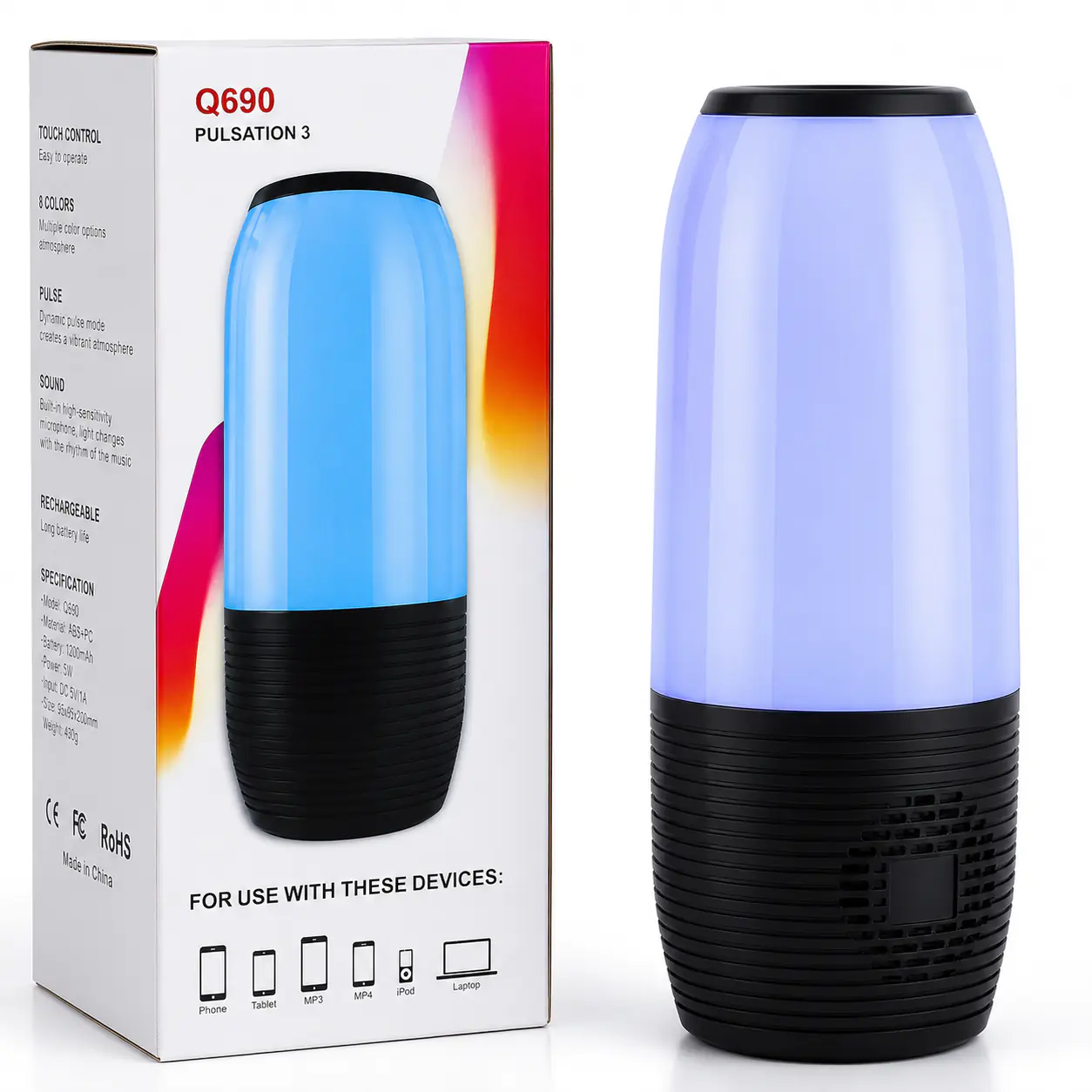 Купити оптом Купити Портативна колонка JBL PULSE Q690 (COPY) оптом - ціна 438 грн в Україні , зображення 3