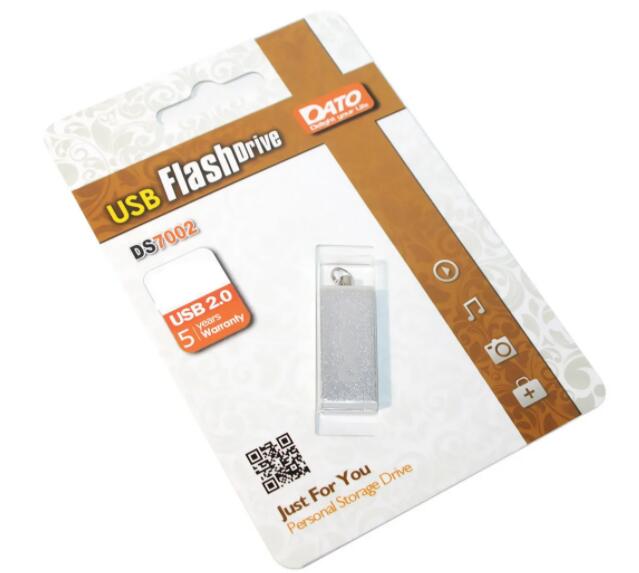 Купить оптом ЮСБ флешка USB 2.0 DATO DS7002 16Gb silver в Украине
