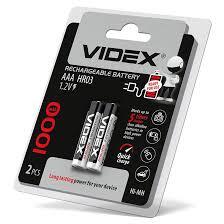 Купить оптом Аккумуляторы Videx HR03/AAA 1000mAh 2шт/блистер (Цена указана за 2шт)