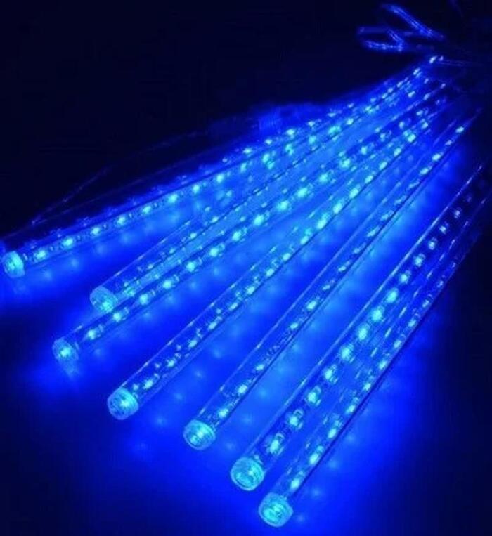 Купить оптом Гирлянда сосульки синий свет (50 см) (555) в Украине