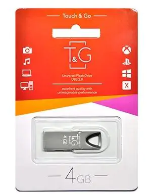 Купити оптом Купити Флешка USB 4GB T&G метал 117 чорний оптом - ціна 103 грн в Україні 
