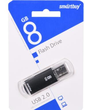 Купить оптом Флешка USB Smartbuy 8GB V-Cut Black в Украине