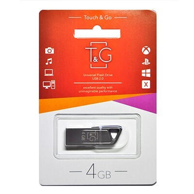 Купить оптом Флешка USB 4GB T&G метал 114