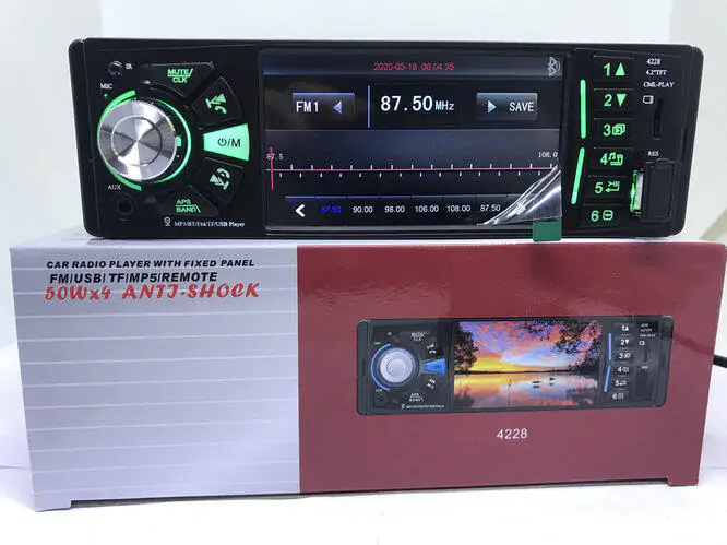 Купити оптом Купити Автомагнітола 1 DIN з Bluetooth 4228 (з пультом на кермо) оптом - ціна 994 грн в Україні 