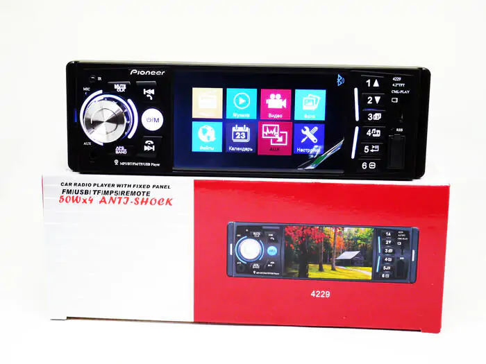 Купити оптом Купити Автомагнітола 1 DIN з Bluetooth 4229 (з пультом на кермо) оптом - ціна 994 грн в Україні 