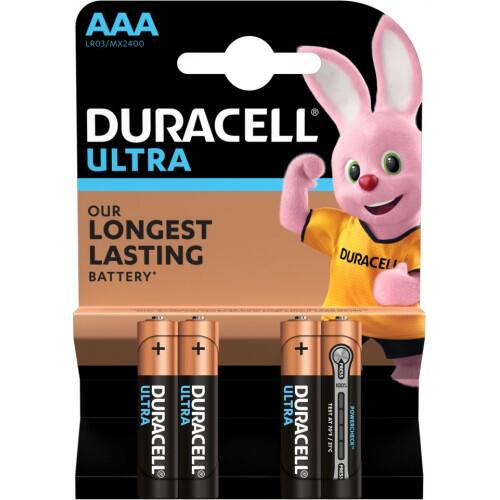 Купить оптом Батарейка щелочная DURACELL ULTRA LR03/AAA 4шт/блистер (Цена указана за 4шт) в Украине