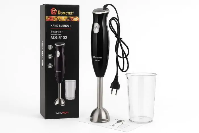 Купить оптом Блендер ручной метал DOMOTEC MS-5102 (с чашей) в Украине 