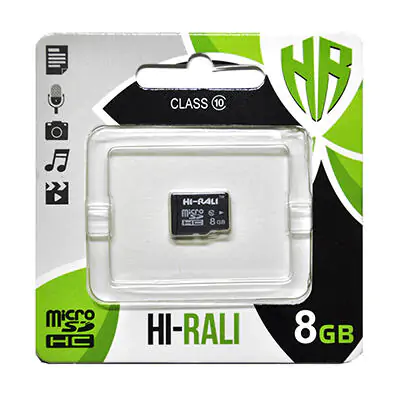 Купити оптом Купити Карта пам'яті microSDHC HI-RALI 8GB class 10 (без адаптера) оптом - ціна 83 грн в Україні 