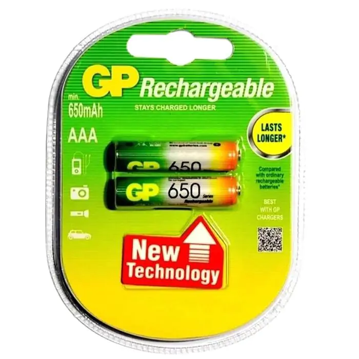 Купить оптом Аккумуляторы GP HR03/AAA 650mAh 2шт/блистер (Цена указана за 2шт) в Украине 