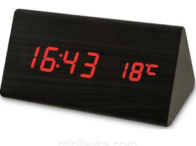 Купить оптом Часы под дерево VST 861-1 (красные) в Украине