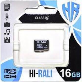 Купить оптом Карта памяти microSDHC (UHS-1) HI-RALI 16GB class 10 (без адаптера) в Украине