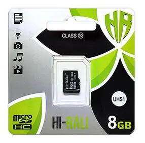 Купити оптом Купити Карта пам'яті microSDHC (UHS-1) HI-RALI 8GB class 10 (без адаптера) оптом - ціна 110 грн в Україні 