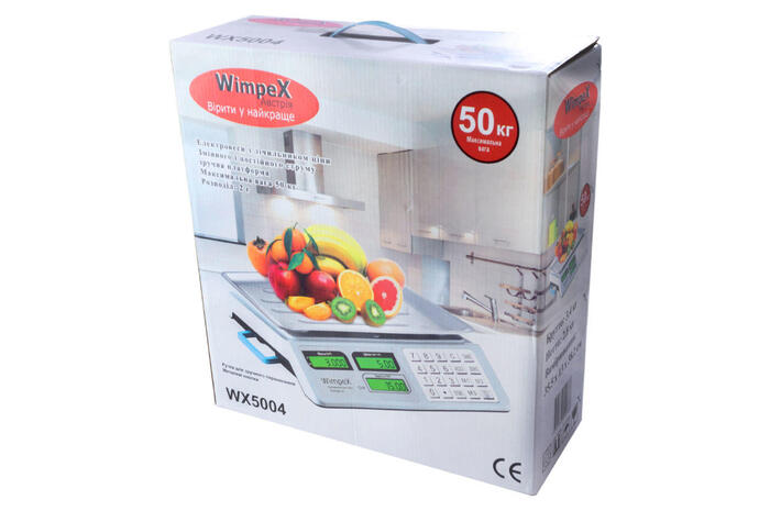 Купить оптом Торговые весы электронные WX5004 металл кнопки (до 50 кг) в Украине, изображение 2