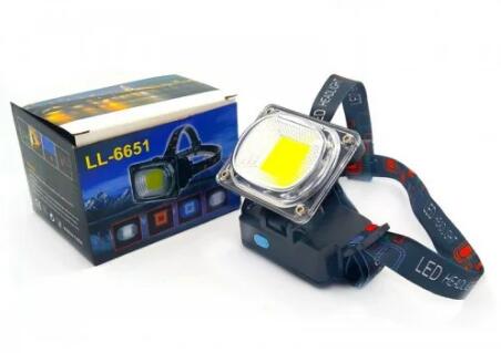 Купить оптом Налобный фонарь LL-6651 (COB) в Украине