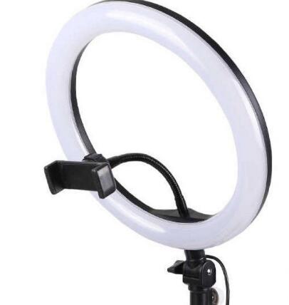 Купить оптом Кольцевая светодиодная лампа с зажимом для телефона (26 см)
