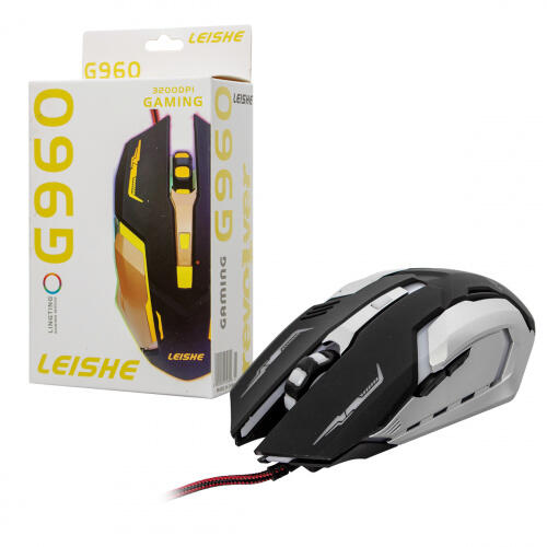 Купить оптом Мышь компьютерная проводная LEISHE Gaming G960 в Украине