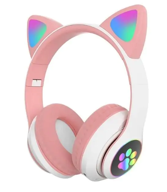 Купить оптом Беспроводные закрытые наушники VZV-23M LED (ушки кота) в Украине , изображение 2