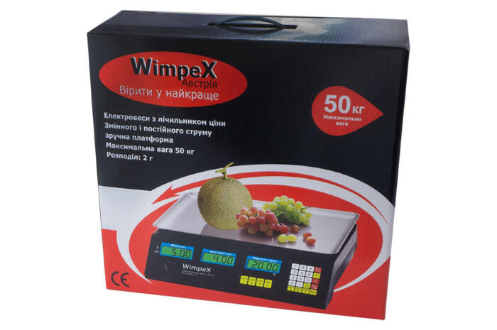 Купить оптом Торговые весы электронные до 50 кг WIMPEX WX-50 в Украине
