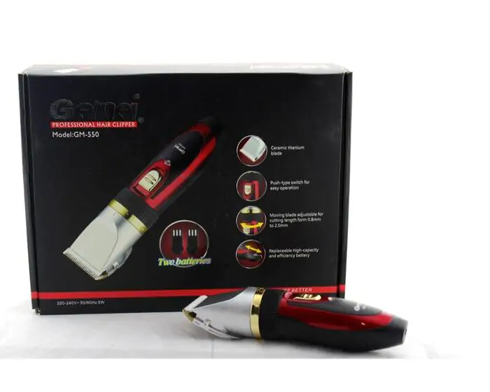 Купить оптом Машинка для стрижки волос аккумуляторная GEMEI 550 (керамика) в Украине 