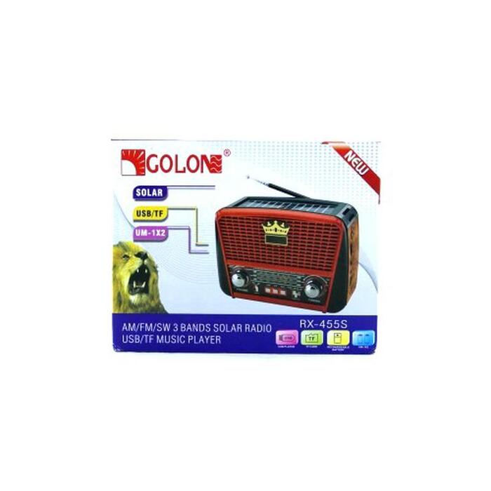 Купить оптом Радиоприемник ФМ FM аккумуляторный GOLON RX-455S (солнечная панель) в Украине, изображение 2