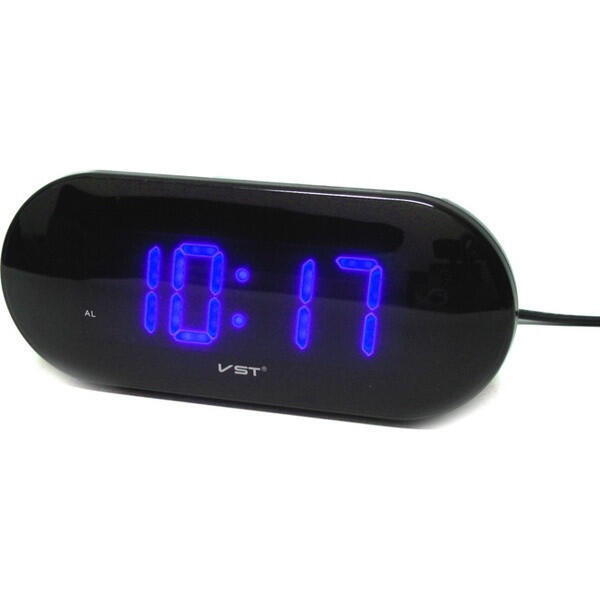 Купить оптом Настольные часы от сети VST 717-5 (синяя подсветка) в Украине, изображение 2