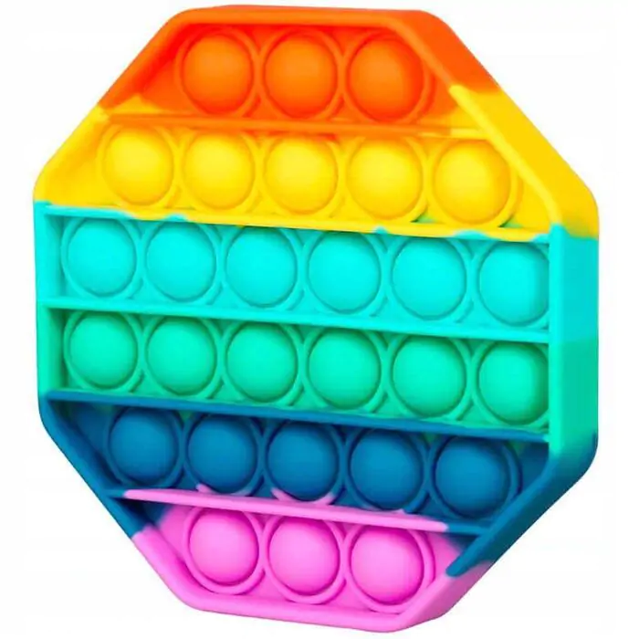 Купить оптом Игрушка антистресс POP IT разноцветный (восьмиугольник) в Украине 