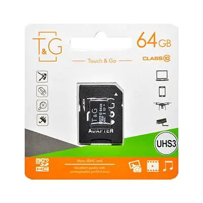 Купить оптом Карта памяти microSDXC (UHS-1) 64GB class 10 T&G (с адаптером) в Украине 