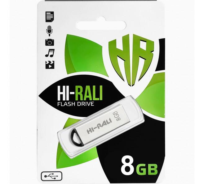 Купить оптом Флешка USB 8GB HI-RALI Shuttle серый