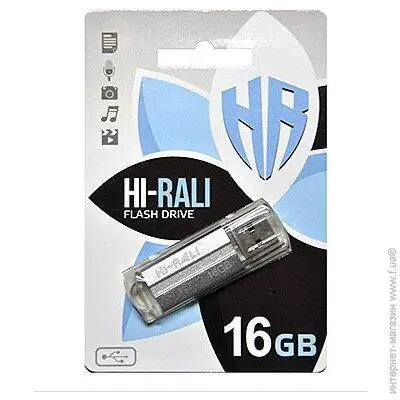 Купити оптом Купити Флешка USB 16GB Hi-Rali Corsair сірий оптом - ціна 119 грн в Україні 