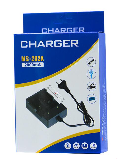 Купить оптом Зарядное для аккумуляторов 2 шт 18650 от сети со шнуром MS-282A в Украине