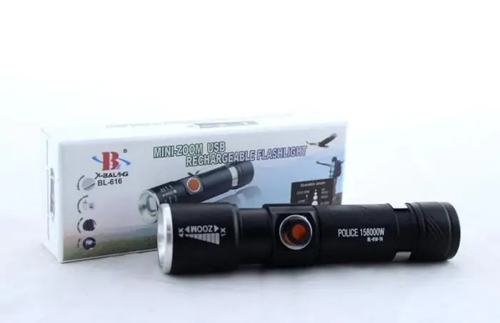 Купить оптом Ручной фонарик USB BL-616 (XML-T6) в Украине 