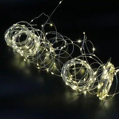 Купити оптом Купити Гірлянда 30 LED на мідному дроті (крапля роси) Теплий білий (на батарейках з USB) оптом - ціна 28 грн в Україні , зображення 2