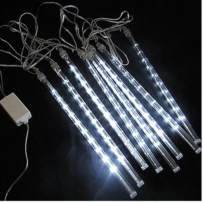 Купить оптом Гирлянда сосульки теплый белый свет (50 см) в Украине , изображение 3