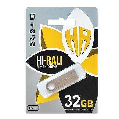 Купить оптом Флешка USB 32GB Hi-Rali Shuttle серый