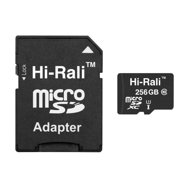Купить оптом Карта памяти microSDXC HI-RALI (UHS-3) 256GB class 10 (с адаптером)