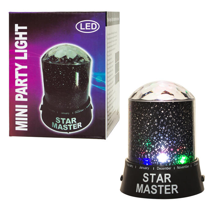 Купить оптом Проектор звездного неба MINI PARTY LIGHT STAR MASTER (моргающий)