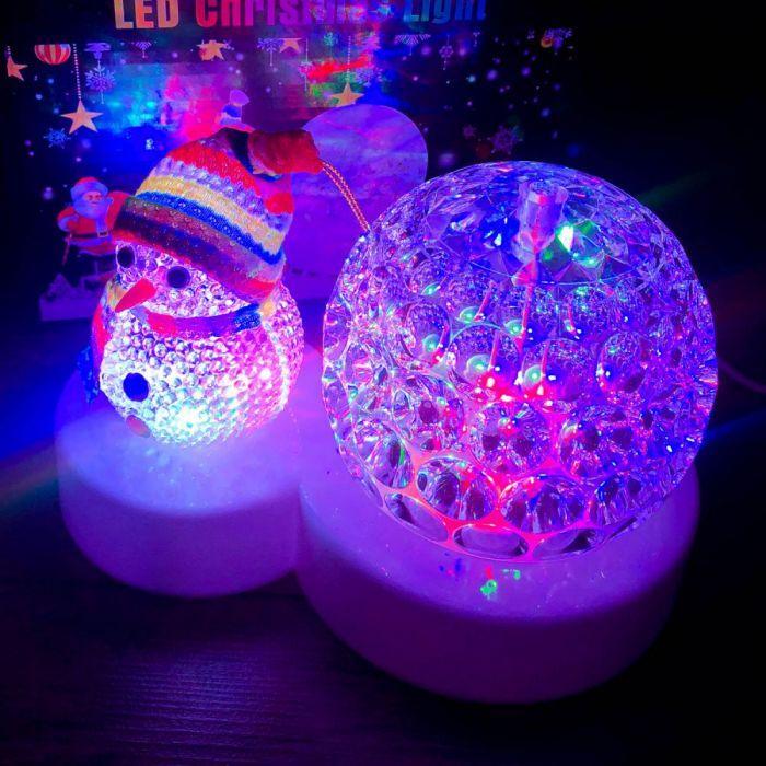 Купить оптом Дискошар ночник со снеговиком LED Christmas Light в Украине, изображение 2