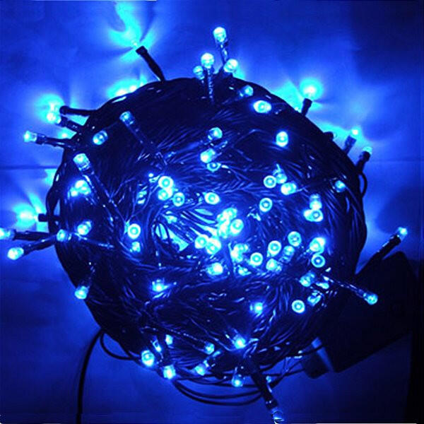 Купить оптом Гирлянда 200 LED Синий Обычная на черном проводе (15 метров) G20 в Украине