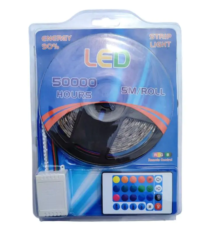Купить оптом Светодиодная лента RGB 5 метров (комплект) LED 5050 в Украине 