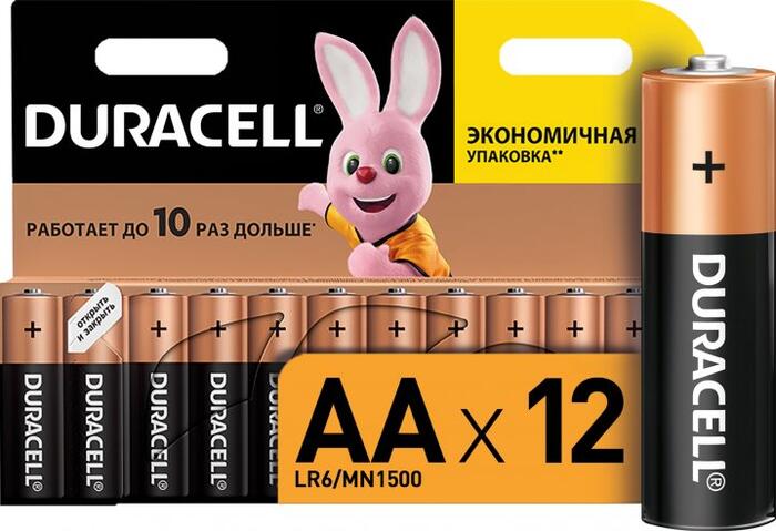 Купить оптом Батарейка щелочная DURACELL LR6/AA 12шт/блистер (Цена указана за 12шт) Оригинал в Украине