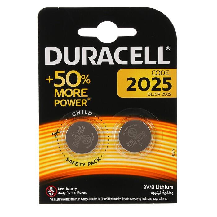 Купить оптом Батарейка литиевая DURACELL CR2025 2шт/блистер (Цена указана за 2шт) Оригинал