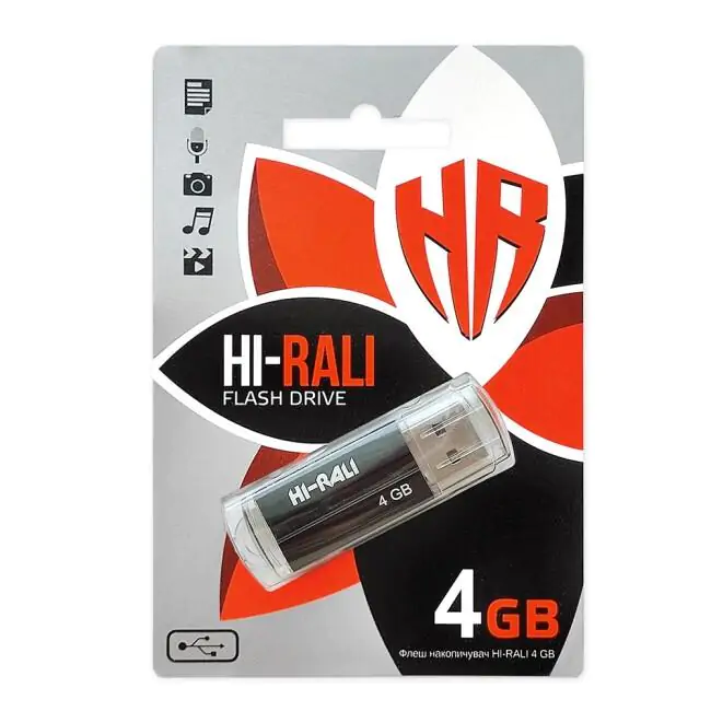 Купити оптом Купити Флешка USB 4GB Hi-Rali Corsair чорний оптом - ціна 97 грн в Україні 