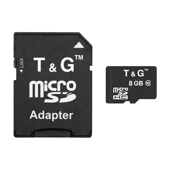 Купити оптом Купити Карта пам'яті microSDHC 8GB class 10 T&G (з адаптером) оптом - ціна 80 грн в Україні 