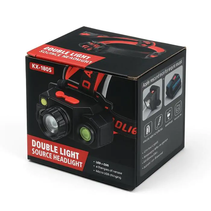 Купити оптом Купити Налобний ліхтар BL-1805 із microUSB (XPE+COB) оптом - ціна 127 грн в Україні , зображення 3