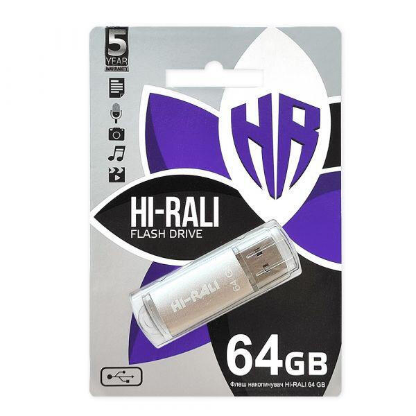 Купить оптом Флешка 64GB HI-RALI Rocket серый в Украине
