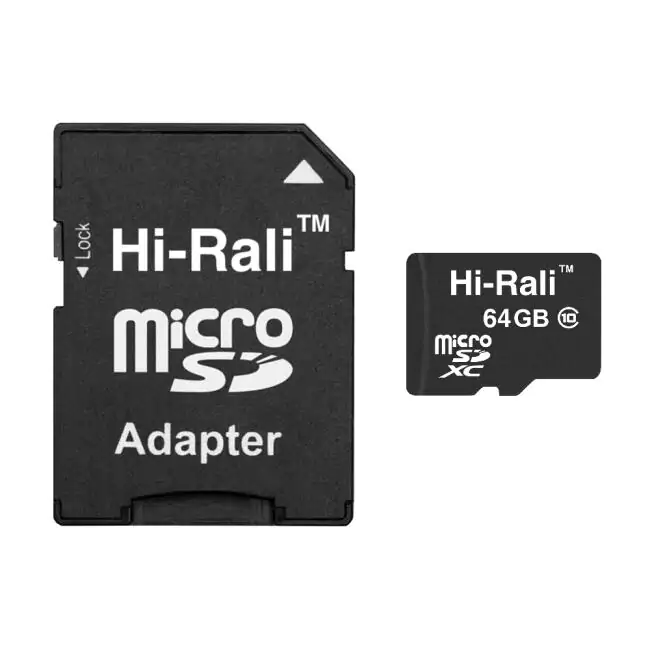 Купить оптом Карта памяти microSDHC 64GB class 10 Hi-Rali (с адаптером) в Украине 