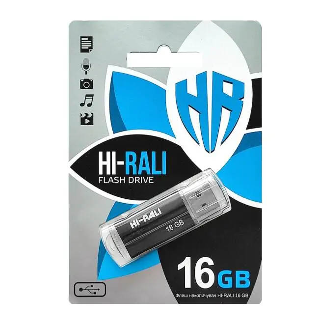 Купити оптом Купити Флешка USB 16GB Hi-Rali Corsair чорний оптом - ціна 119 грн в Україні 