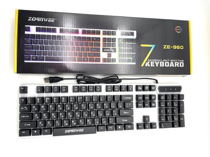 Купить оптом Клавиатура с подсветкой ZE-960 RGB