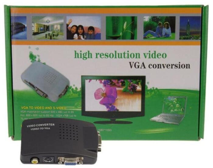 Купить оптом Конвертер AV-VGA (зеленая коробка)